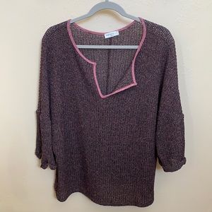 MYESPER APPAREL SWEATER SIZE M PURPLE